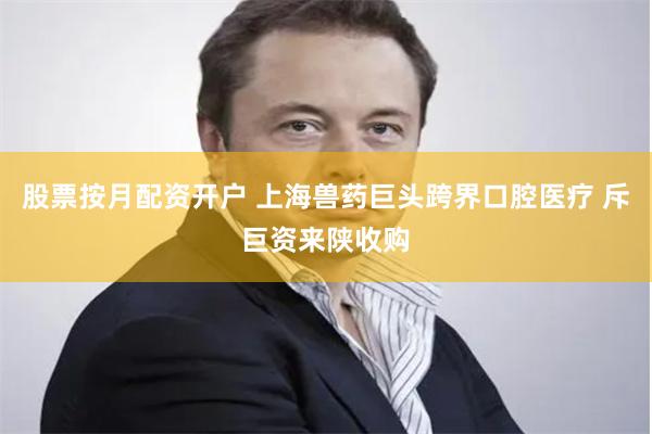 股票按月配资开户 上海兽药巨头跨界口腔医疗 斥巨资来陕收购