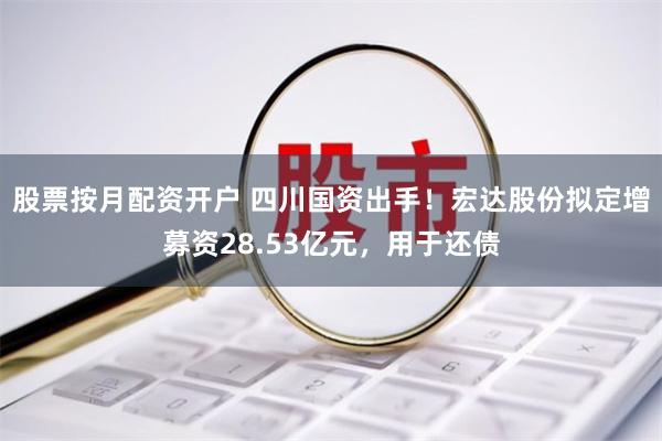 股票按月配资开户 四川国资出手！宏达股份拟定增募资28.53亿元，用于还债